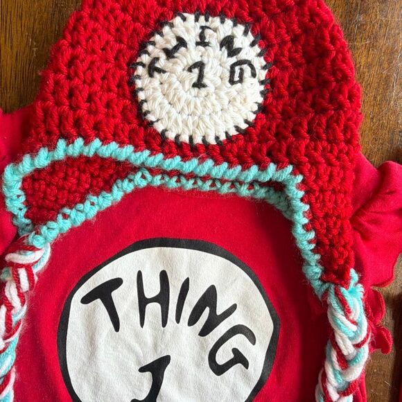 Dr Seuss Thing 1 Thing 2 Costume 12-18 mo - Picture 2 of 8